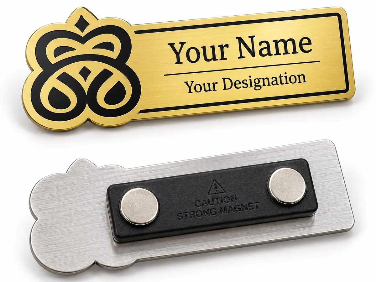 Premium magnetic badges